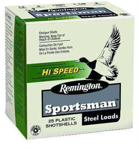Remington Sportsman Steel 12 Gauge 3.5" 1 3/8Oz #2 25 Rounds Ammunition SSTHV12352